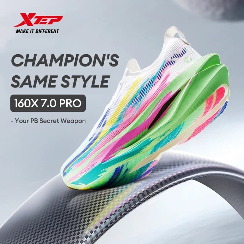 160X7.0 PRO | Tokyo Marathon Asian Champion รองเท้าวิ่ง Racing 42KM+ Marathon Super Carbon Plate Running Shoes PACE 3-4 รูปที่ 8