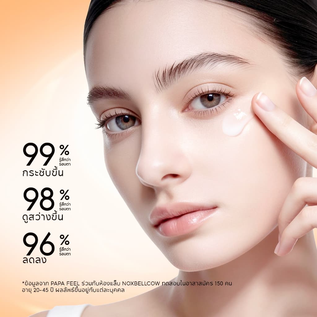PAPA FEEL 5D Peptide ครีมบำรุงรอบดวงตา 15g ลดริ้วรอย ชุ่มชื้นล้ำลึก Eye Cream ลดรอยคล้ำ ผิวกระจ่างใส เหมาะสำหรับผิวแพ้ง่าย รูปที่ 4