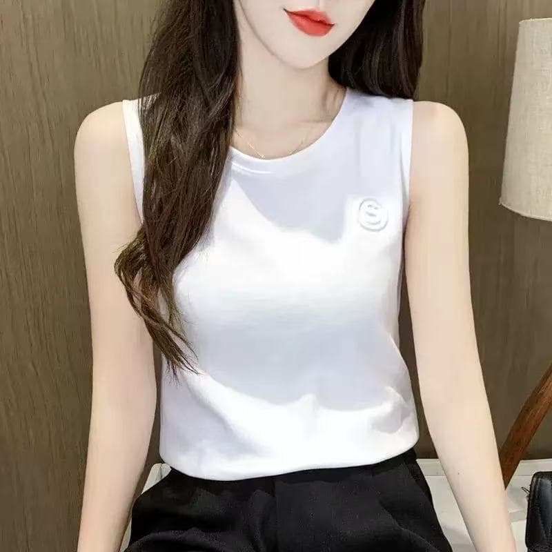 เสื้อกั๊กสไตล์เกาหลีสายเดียว ยืดหยุ่น สวมใส่ได้หลายโอกาสสำหรับผู้หญิง รูปที่ 1