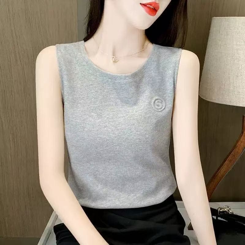 เสื้อกั๊กสไตล์เกาหลีสายเดียว ยืดหยุ่น สวมใส่ได้หลายโอกาสสำหรับผู้หญิง รูปที่ 3