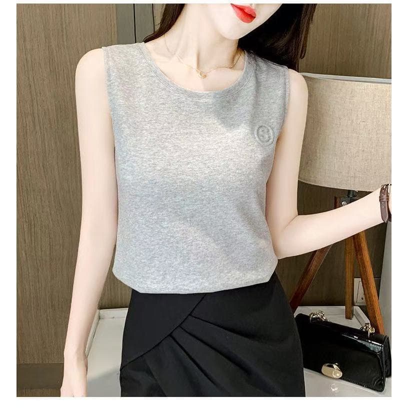 เสื้อกั๊กสไตล์เกาหลีสายเดียว ยืดหยุ่น สวมใส่ได้หลายโอกาสสำหรับผู้หญิง รูปที่ 5