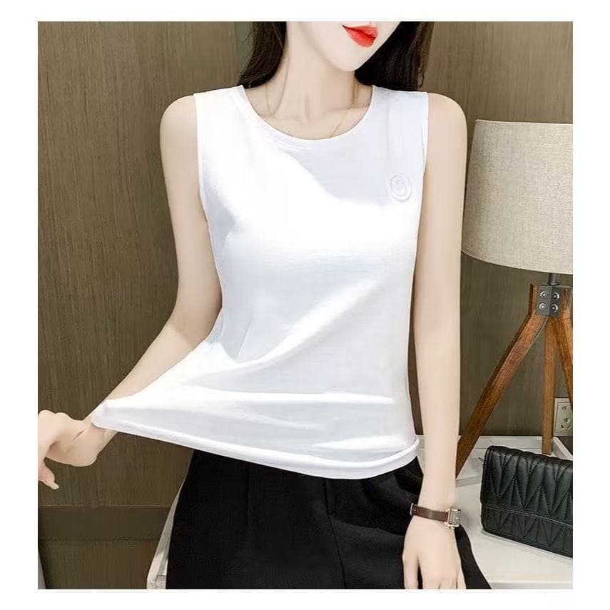 เสื้อกั๊กสไตล์เกาหลีสายเดียว ยืดหยุ่น สวมใส่ได้หลายโอกาสสำหรับผู้หญิง รูปที่ 6