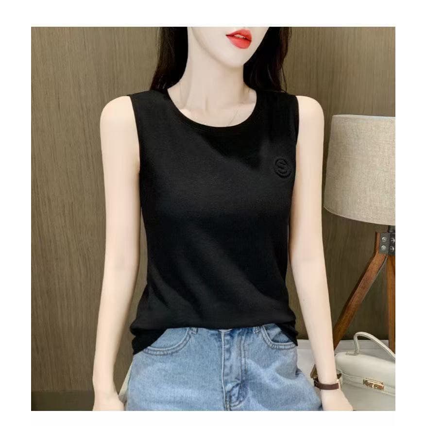 เสื้อกั๊กสไตล์เกาหลีสายเดียว ยืดหยุ่น สวมใส่ได้หลายโอกาสสำหรับผู้หญิง รูปที่ 7