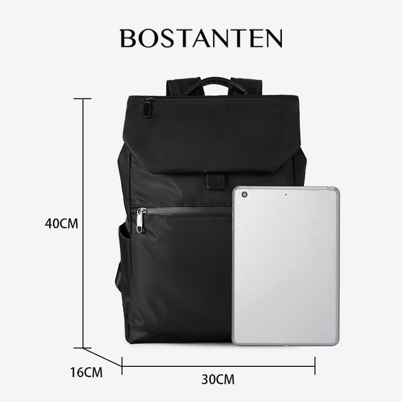 BOSTANTEN Horizon กระเป๋าเป้ผู้ชาย กันน้ำ ผ้าหนา ใส่โน้ตบุ๊ก จุเยอะ ใช้ทำงาน ธุรกิจ เดินทาง รูปที่ 2