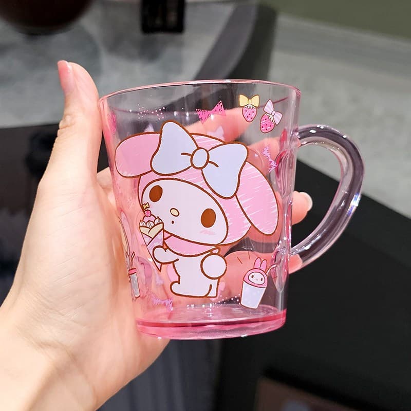 แก้วน้ำเด็ก Sanrio Kuromi วัสดุ AS คุณภาพดี ใสสวย ใช้ได้ทั้งดื่มน้ำ ดื่มนม และบ้วนปาก ขนาด 260ml เหมาะสำหรับเด็ก 2 ปีขึ้นไป รูปที่ 8