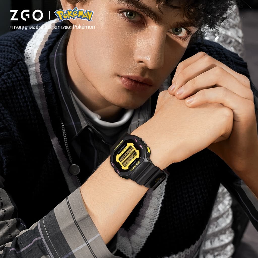 ZGO x Pokémon นาฬิกาเด็ก ลายปิกาจู นาฬิกาเด็กผู้ชายกันน้ำ100% เรืองแสง เหมาะเป็นของขวัญ นาฬิกาเด็กผู้ชาย 866 รูปที่ 4