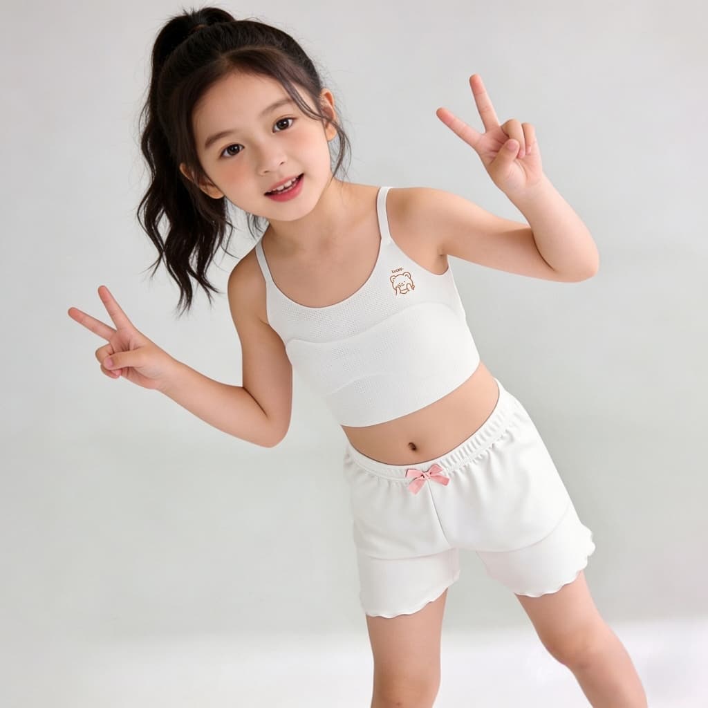 Princess Kesli เสื้อชั้นในเด็กผู้หญิง เสื้อซับในสำหรับเด็กนักเรียน ผ้านุ่ม ยืดได้เยอะ ใส่สบาย รูปที่ 9