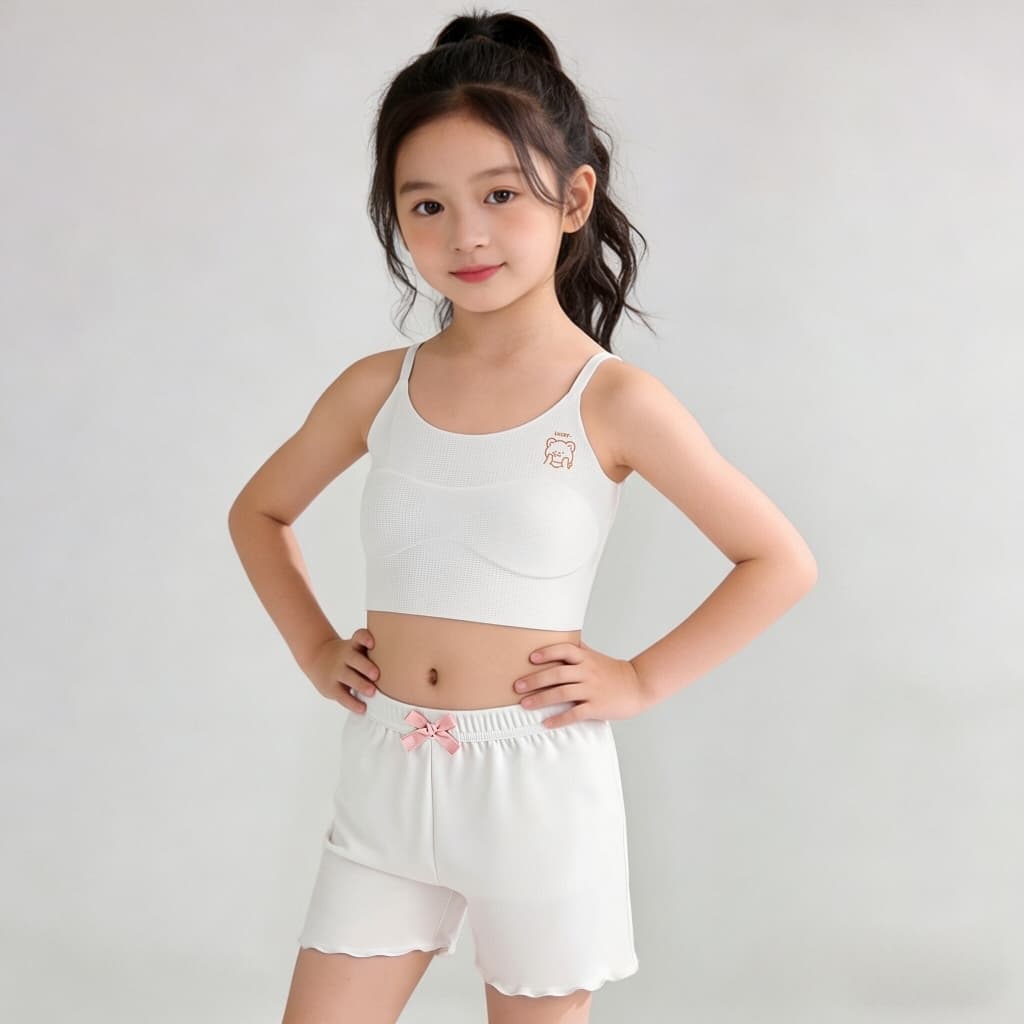 Princess Kesli เสื้อชั้นในเด็กผู้หญิง เสื้อซับในสำหรับเด็กนักเรียน ผ้านุ่ม ยืดได้เยอะ ใส่สบาย รูปที่ 2