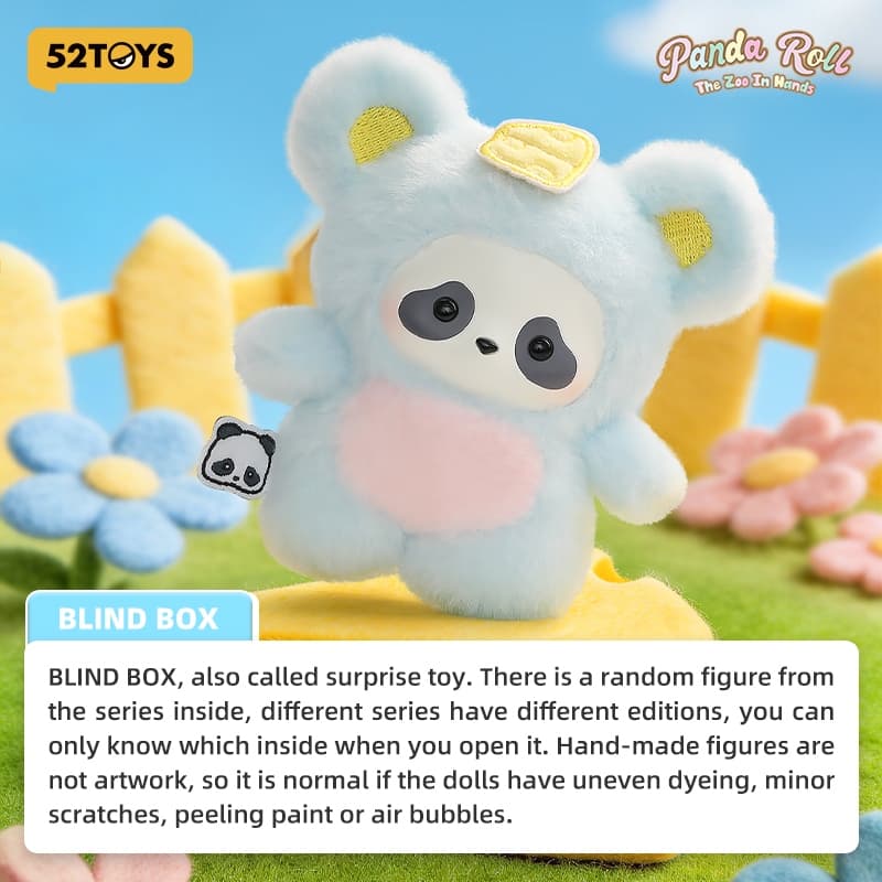 52TOYS Panda Roll The Zoo In Hands Series Plush Keychain Blind Box Figure Toy รูปที่ 2