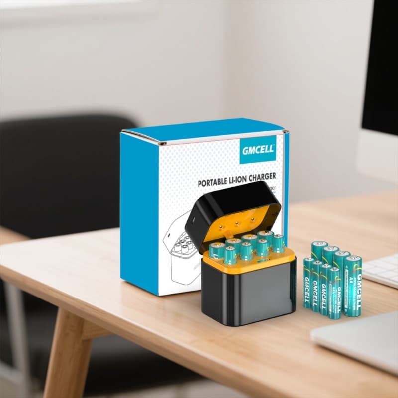 JAERSENT ถ่านชาร์จ AA 3600mAh และ AAA 1360mAh li-ion Rechargeable Battery Charging Kit charger รูปที่ 7
