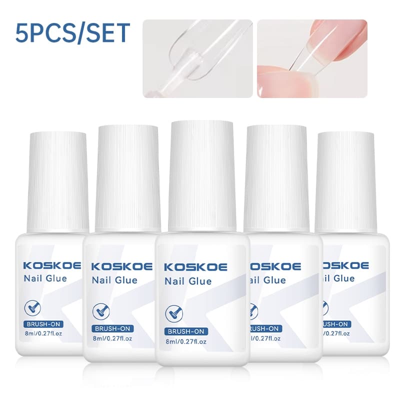 8ml กาวติดเล็บสําหรับกดบนเล็บเคล็ดลับปลอมปลอม Fasts-Dry กาว Rhinestone Nails Art เครื่องมือแต่งเล็บ รูปที่ 2