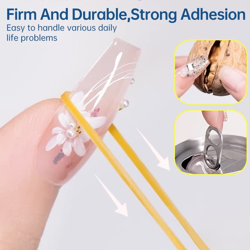 8ml กาวติดเล็บสําหรับกดบนเล็บเคล็ดลับปลอมปลอม Fasts-Dry กาว Rhinestone Nails Art เครื่องมือแต่งเล็บ รูปที่ 6