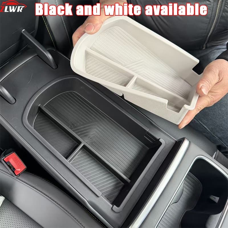 ZLWR เหมาะสําหรับ NEVO Q05 กล่องเก็บของตรงกลางที่วางแขนวัสดุ TPE กล่องเก็บอุปกรณ์ตกแต่งภายในรถยนต์ รูปที่ 6