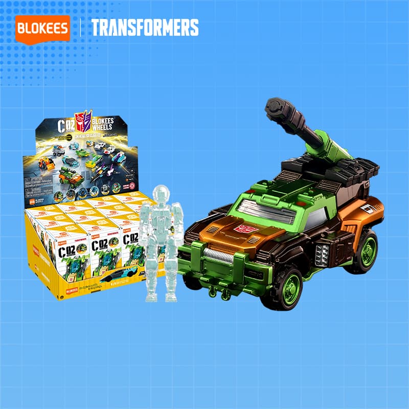 BLOKEES TRANSFORMERS WHEELS Blind Box C01-03 รถของเล่นเด็ก ตัวต่อรถ Optimus Prime ของแท้ รูปที่ 6