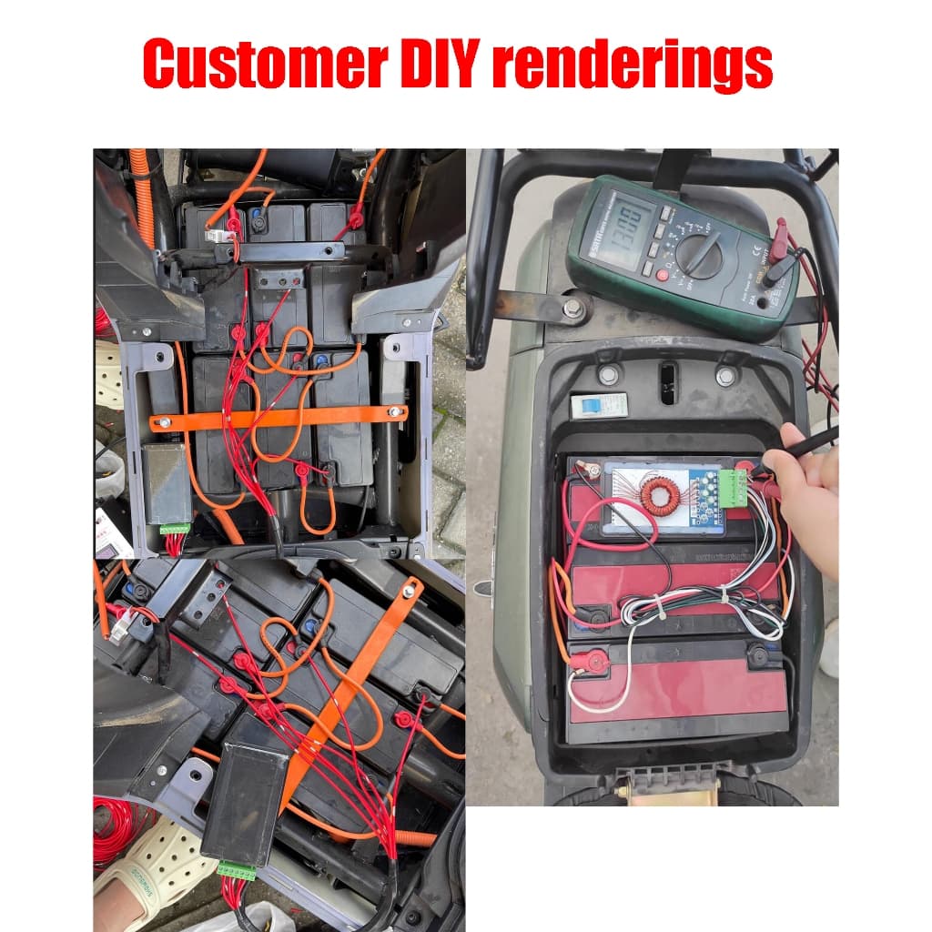 4A แบตเตอรี่ตะกั่วกรด Active Equalizer Balancer Board แรงดันไฟฟ้าอัตโนมัติ DC 24V 36V 48V 60V 72V 96V ไฟฟ้ารถรถ รูปที่ 3