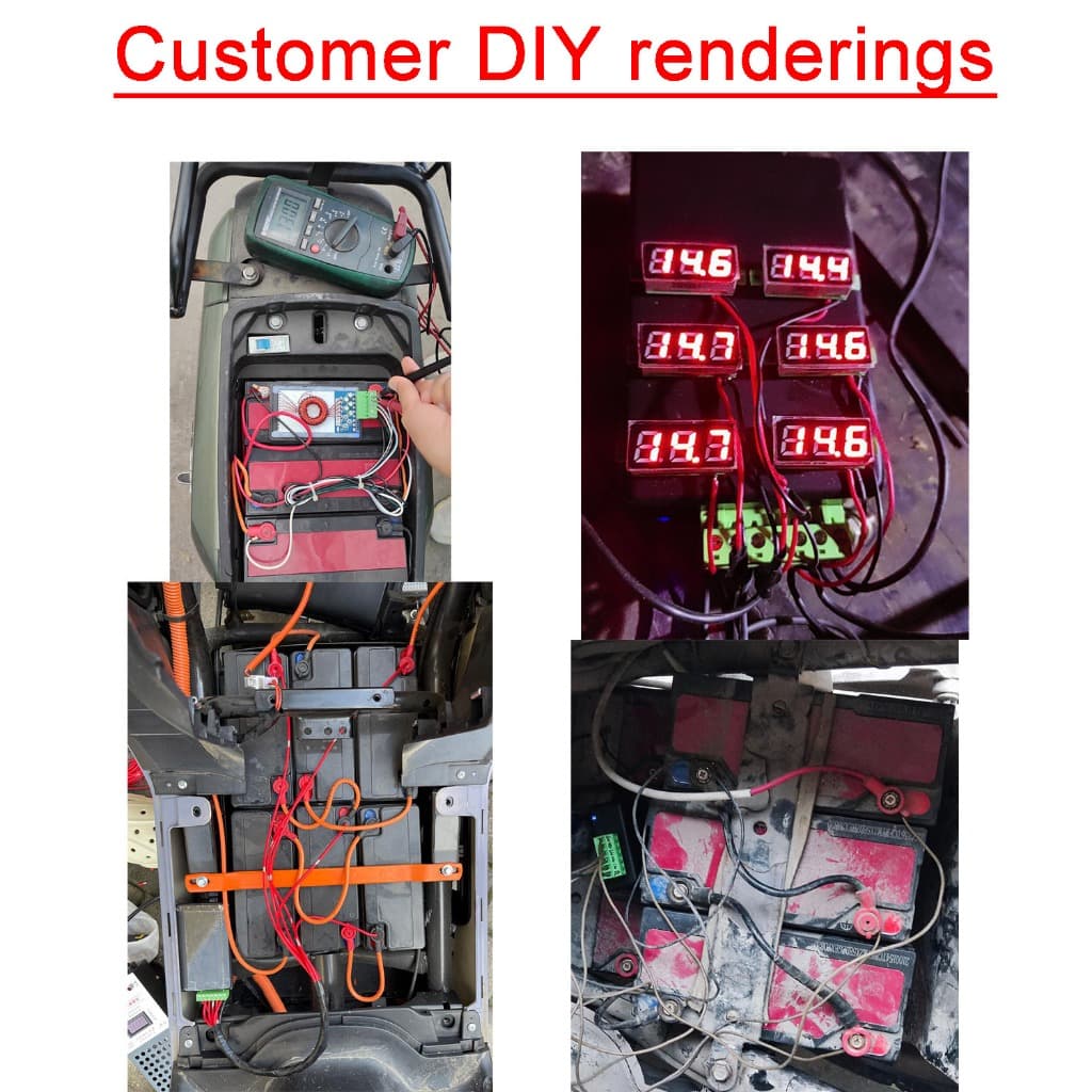 4A แบตเตอรี่ตะกั่วกรด Active Equalizer Balancer Board แรงดันไฟฟ้าอัตโนมัติ DC 24V 36V 48V 60V 72V 96V ไฟฟ้ารถรถ รูปที่ 4