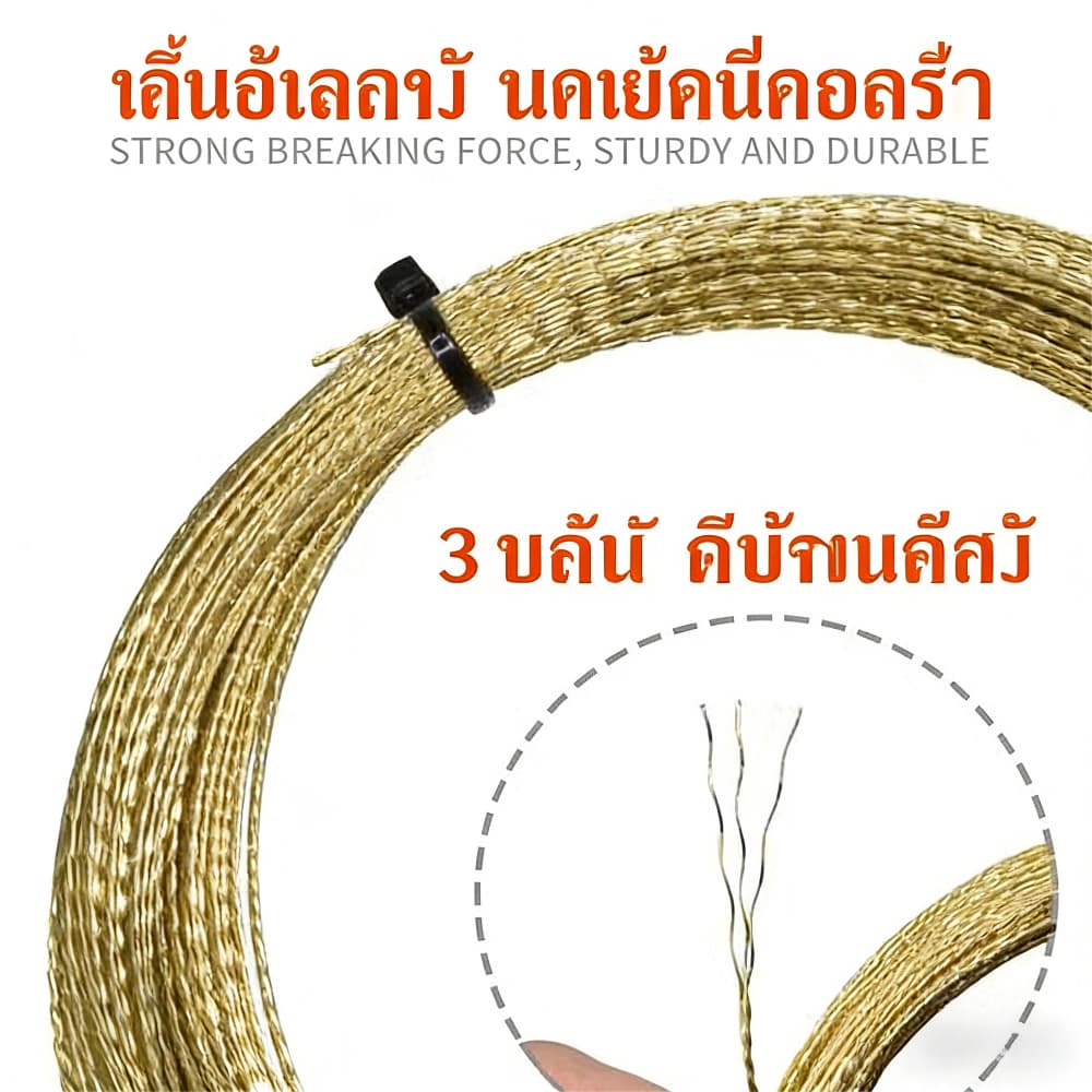 20เมตร0.8มิลลิเมตรถักลวดทองกระจกรถยนต์ตัดเชือกเลื่อยฟันอย่างรวดเร็วตัดกระจกกาวกําจัด รูปที่ 5