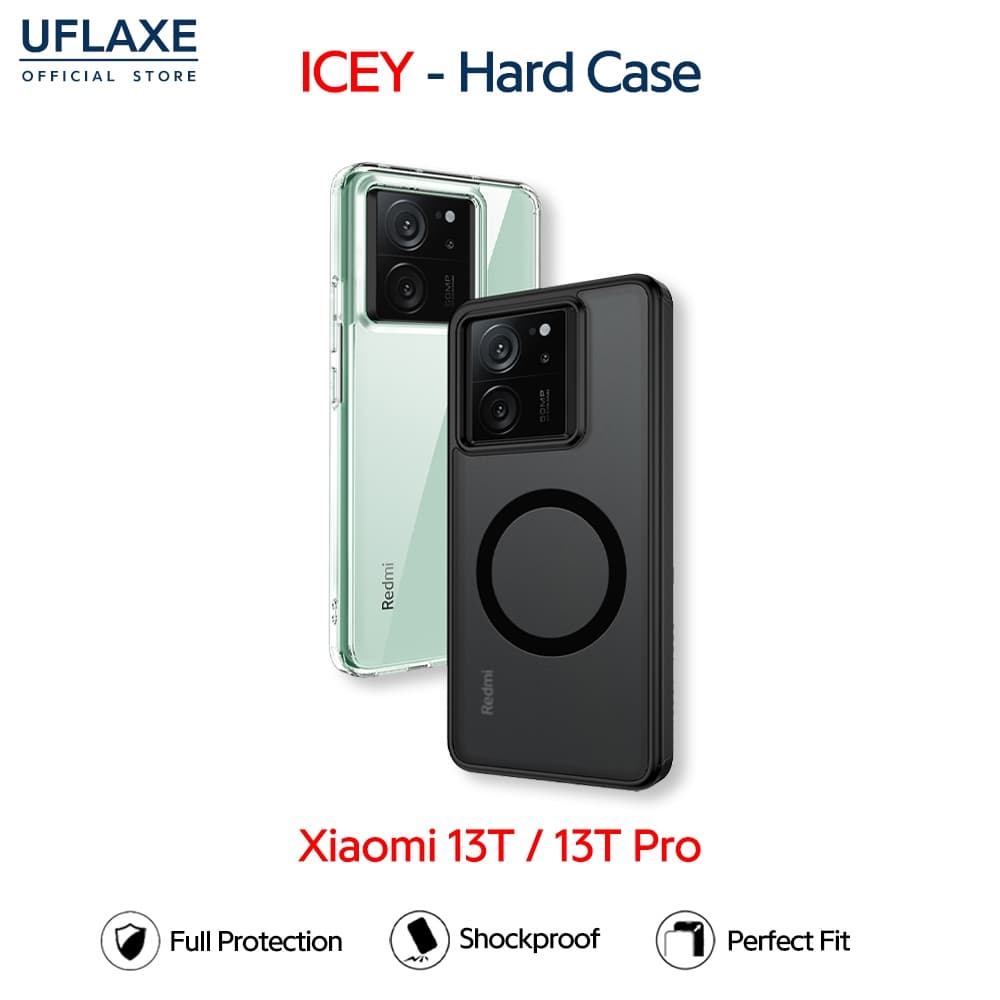 UFLAXE ICEY - เคส Xiaomi 13T / Xiaomi 13T Pro - เคสแข็งใสกันเหลืองกันกระแทก เคสโทรศัพท์ด้านบางเฉียบป้องกันรอยนิ้วมือ รูปที่ 1