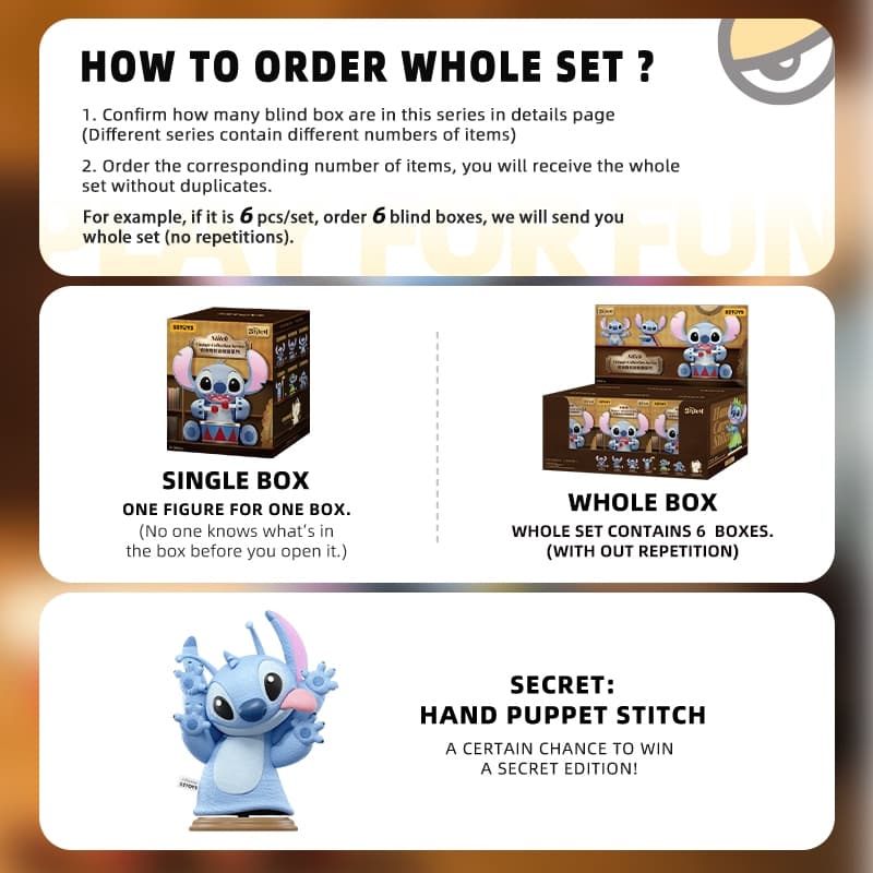 52TOYS Disney Stitch Vintage Collection Series Blind Box Figure Toy รูปที่ 2