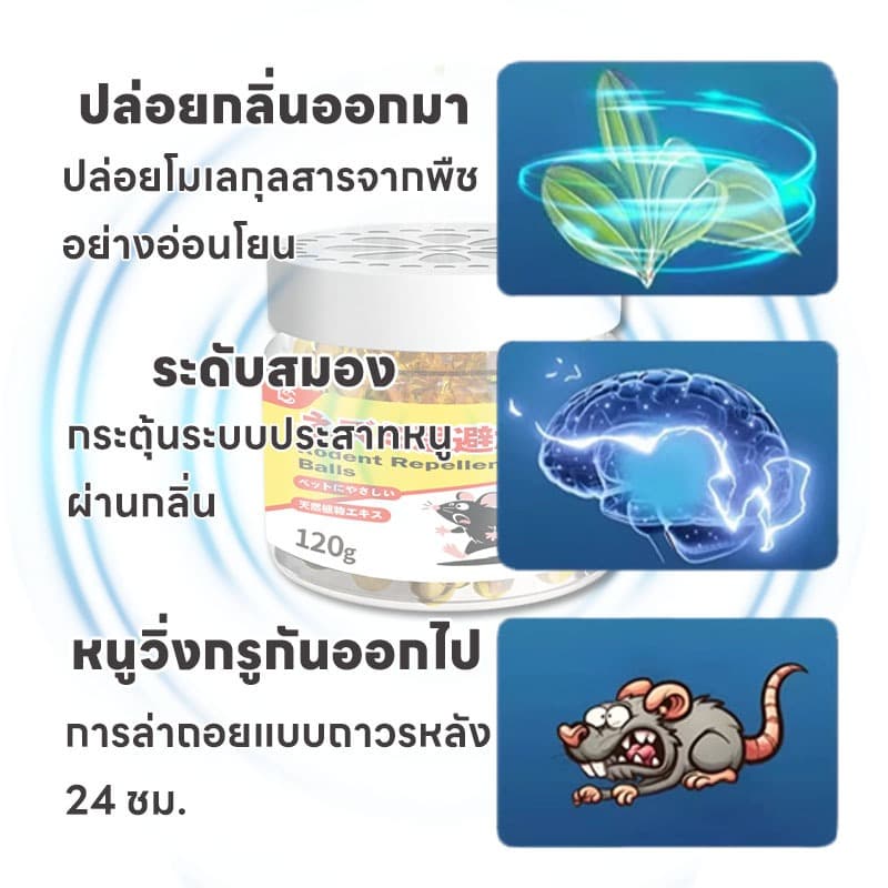ไล่หนูไกลถึง 500 เมตร ปลอดภัยใช้งานง่าย มีประสิทธิภาพสูง-MM- ไล่หนู กำจัดหนู ยาไล่หนู ไล่หนูตลอด 24 ชั่วโมง เจลไล่หนู รูปที่ 8