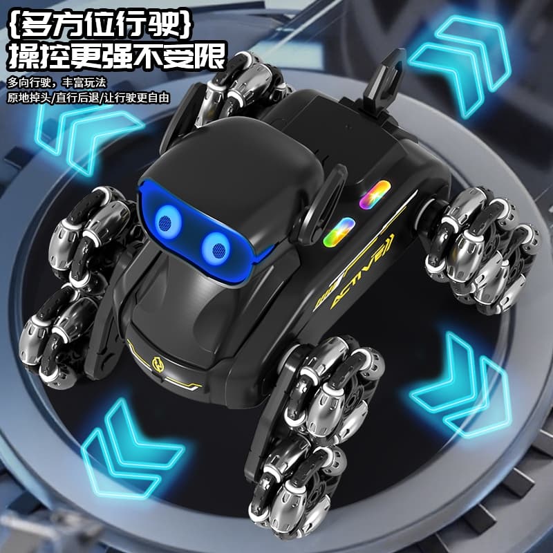 TOYTOPIA หุ่นยนต์ควบคุมระยะไกลสุนัข Stunt Drifting รถ 8-W Heel ไฟสัตว์เลี้ยงเพลงชาร์จแบตเตอรี่ไร้สาย รูปที่ 6