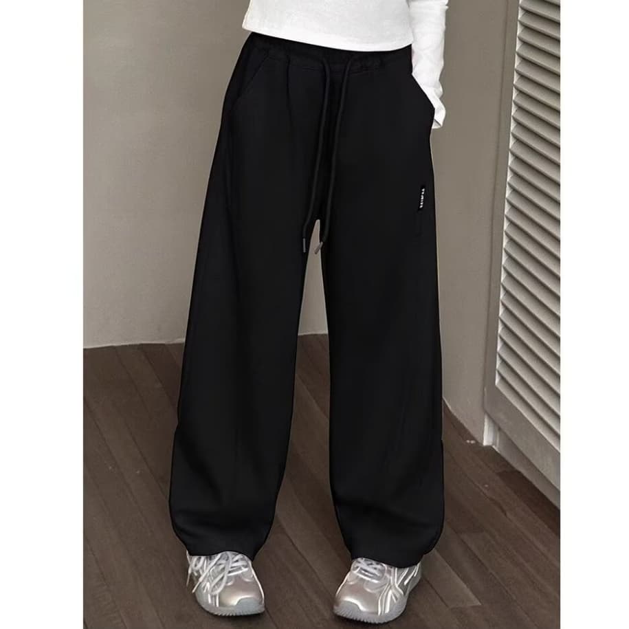 กางเกงเด็กผู้หญิง กางเกงวอร์มสำหรับสาว ๆ เอวยางยืด เทา / ดำ 130-160cm แฟชั่น พักผ่อน สบาย เวอร์ชั่นเกาหลี ฤดูร้อน รูปที่ 6