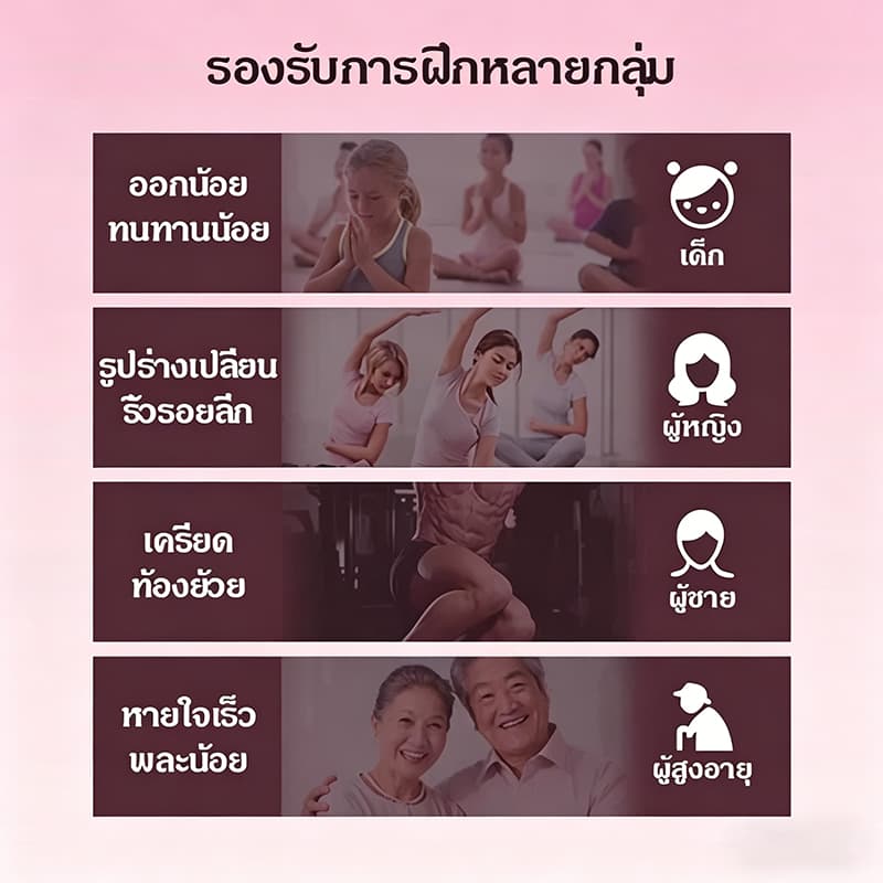 NorthMarch ดัมเบลฝึกหายใจ ปรับ5ระดับ พกพา อุปกรณ์ฝึกหน้าท้อง เพิ่มความจุปอด เสริมสมรรถภาพปอด รูปที่ 4