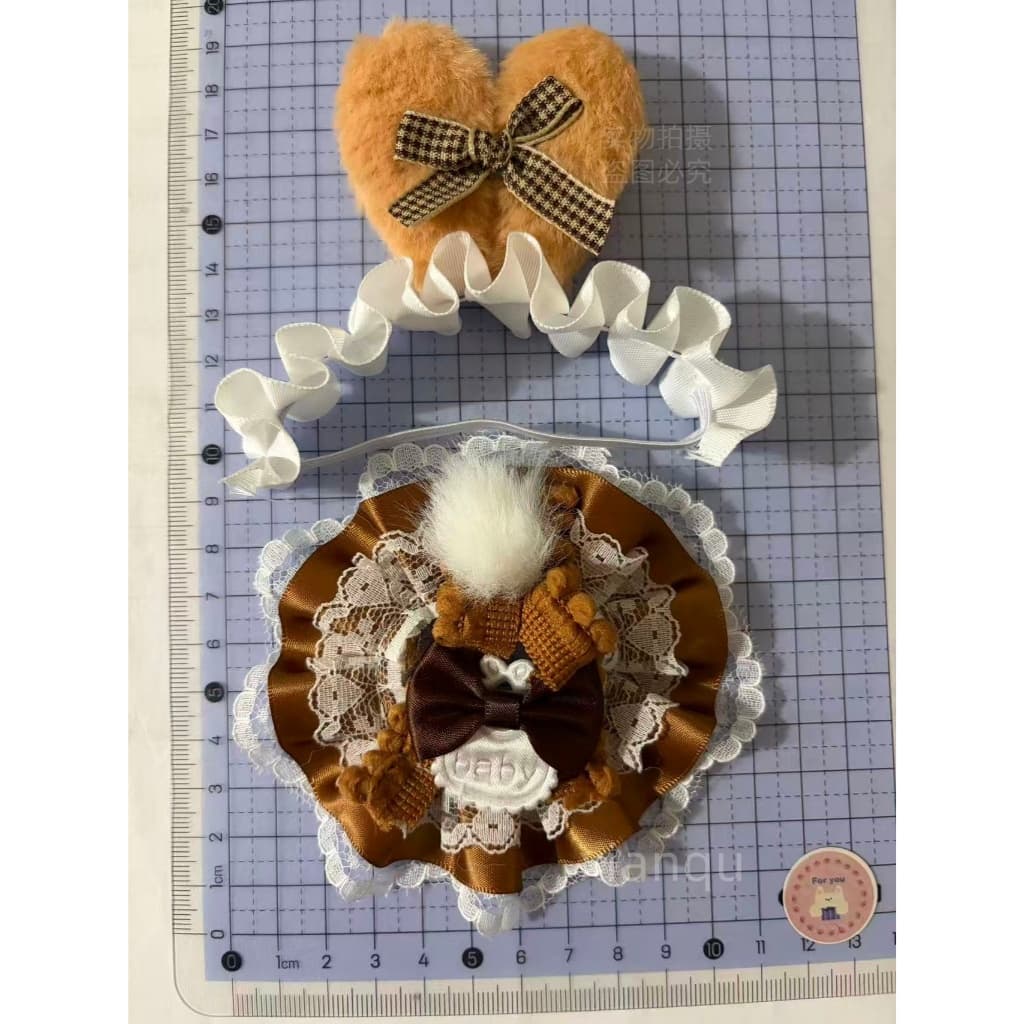 Hand-Made sp เสื้อผ้าเด็กรุ่นที่สามชุด 10 ซม.ฤดูหนาวการเคลื่อนไหว Koori Garden Hairband สายรัดกระโปรงชุดสองชิ้น รูปที่ 6