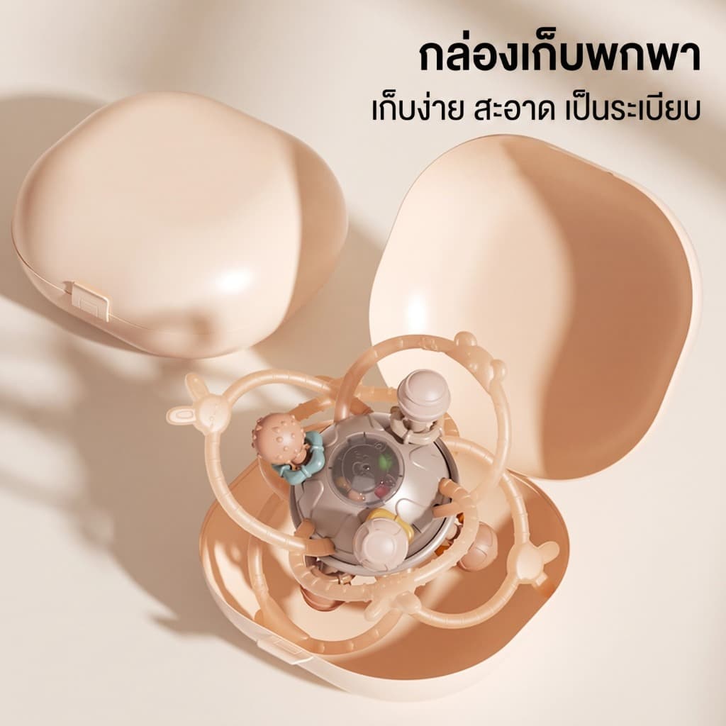 ⭐ของขวัญเด็กเกิดใหม่⭐แมนฮัตตันแฮนด์บอล ยางกัด ยางกัดเขย่ามีเสียง กระตุ้นกล้ามเนื้อ ลูกบอลนิ้วมือ รูปที่ 5