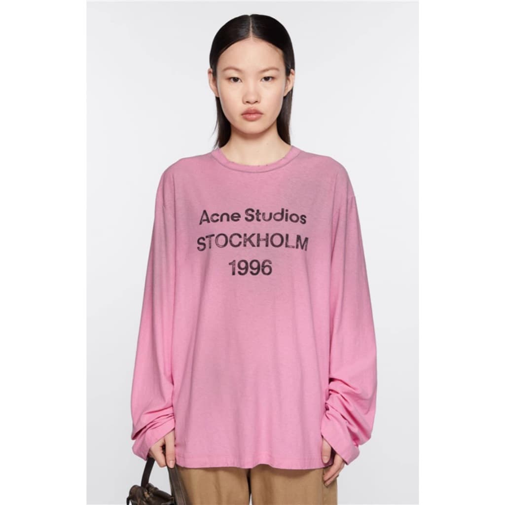 เสื้อยืดแขนยาวคอกลม ผ้าฝ้าย สไตล์แฟชั่น ไซส์ S-XL รูปที่ 3