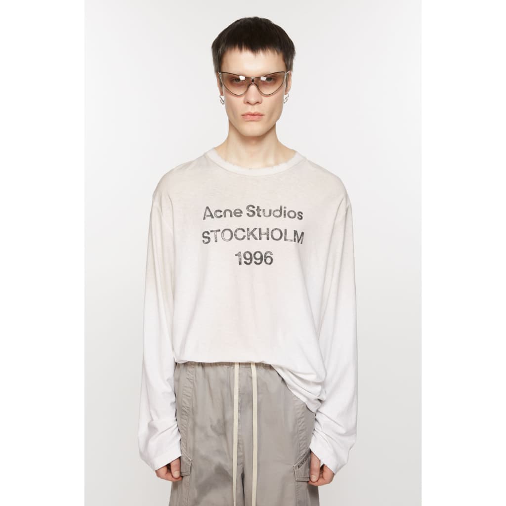 เสื้อยืดแขนยาวคอกลม ผ้าฝ้าย สไตล์แฟชั่น ไซส์ S-XL รูปที่ 2