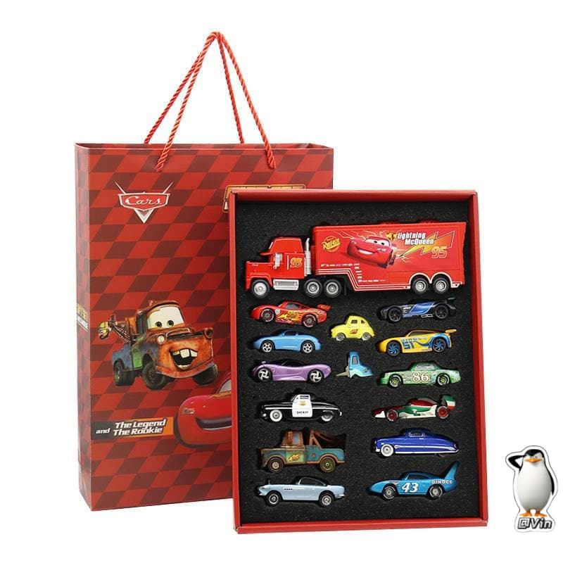 1:55 Disney Pixar Car โลหะโมเดลรถDiecast Lightning McQueen Jackson Mack Uncle Truck Boyของขวัญวันเกิดชุดของขวัญ รูปที่ 4