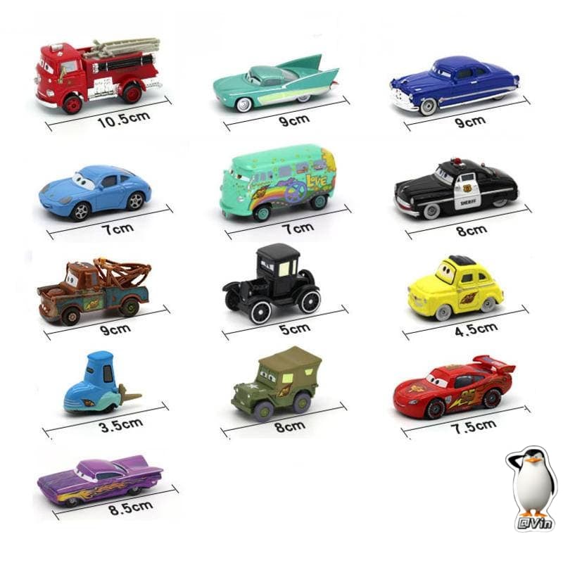 1:55 Disney Pixar Car โลหะโมเดลรถDiecast Lightning McQueen Jackson Mack Uncle Truck Boyของขวัญวันเกิดชุดของขวัญ รูปที่ 5