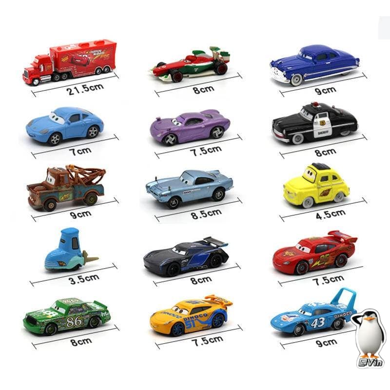 1:55 Disney Pixar Car โลหะโมเดลรถDiecast Lightning McQueen Jackson Mack Uncle Truck Boyของขวัญวันเกิดชุดของขวัญ รูปที่ 6