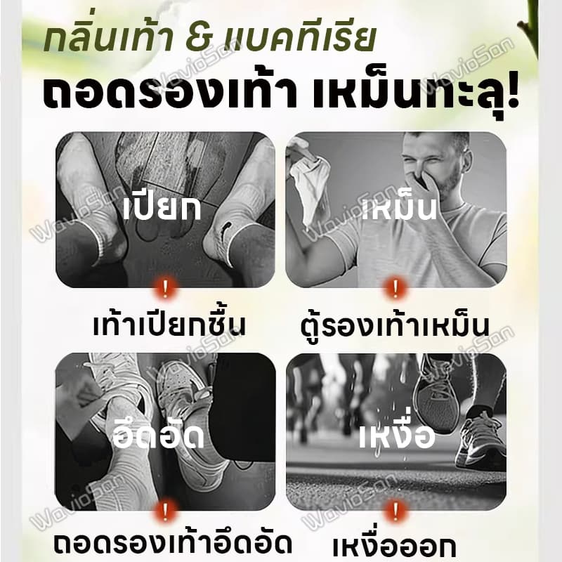 ฆ่าเชื้อ 99.9%MK สเปรย์ดับกลิ่นรองเท้า สเปรย์ดับกลิ่นเท้า น้ำยาดับกลิ่นรองเท้า หอมสดชื่น ติดทนนานทั้งวัน สูตรอ่อนโยน รูปที่ 2