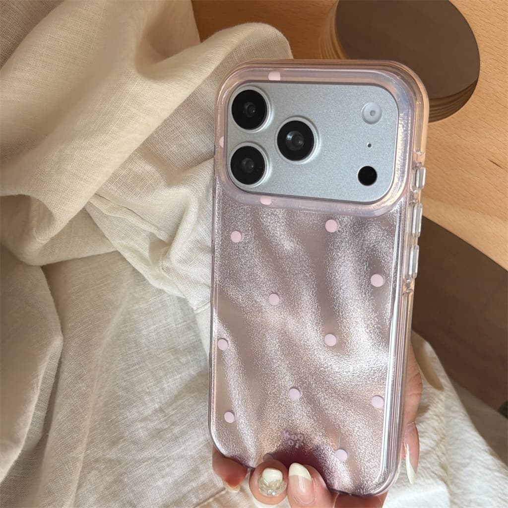 สําหรับIphone Case 17 Pro Max 16 Pro Max 15 Pro Max Flowing light powder wave Pointเคสโทรศัพท์ รูปที่ 8