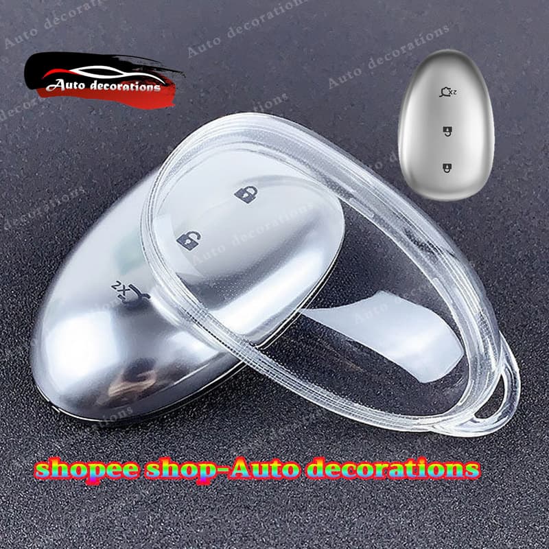 Changan NEVO Q05 เคสกุญแจ / A07 ปลอกกุญแจรถ Q07/A06 ฝาครอบกุญแจแบบใสและหัวเข็มขัด รูปที่ 3