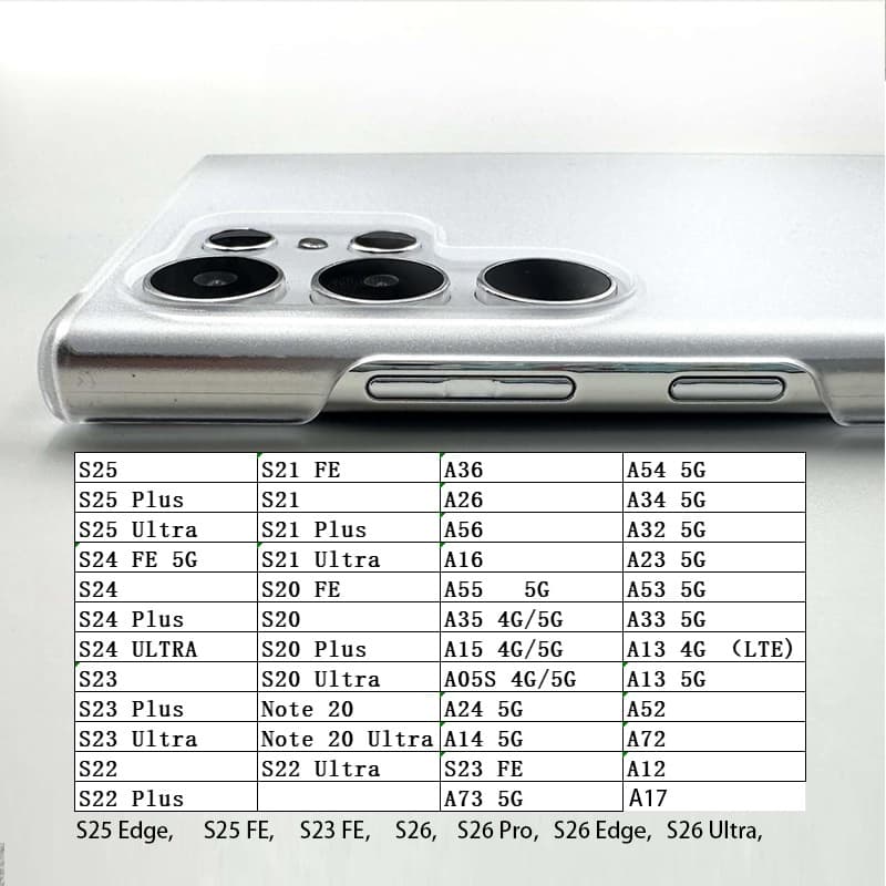 SAMSUNG Micro Matte Frosted Hard Slimเคสโทรศัพท์สําหรับSamsung S26 Ultra S25 Ultra S24 Ultra S24 FE S25 + S23 Ultra S22 S21 FE S20 A55 A53 A16 A15 A33 A72 กันกระแทกป้องกันลายนิ้วมือ รูปที่ 2