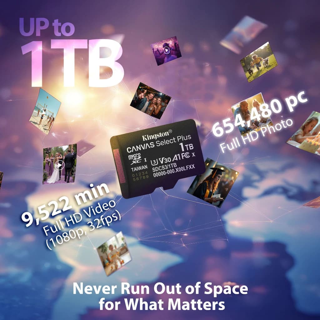 Kingston Canvas Select Plus MicroSDXC 150MB/s Class10 128GB 256GB 512GB 1TB ส่งจากไทย รูปที่ 5