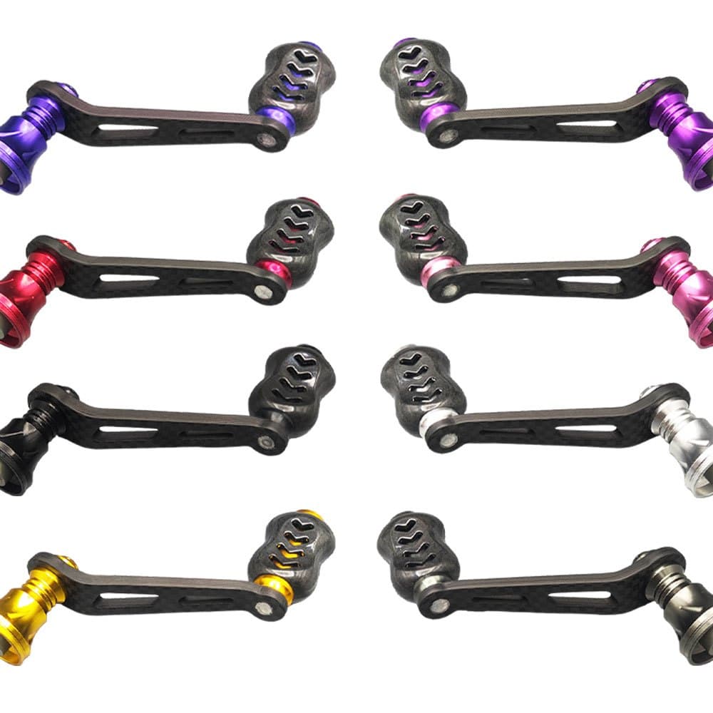 .handle ควบคุม.Spinner แบบคาร์บอนไฟเบอร์ สำหรับ DAIWA/SHIMANO/KASTKING พาวเวอร์แฮนด์ล เปลี่ยนอะไหล่ง่ายๆ รูปที่ 1