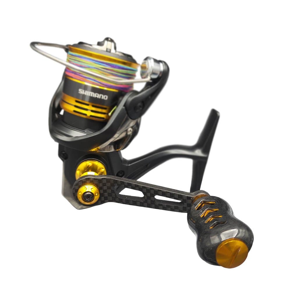 .handle ควบคุม.Spinner แบบคาร์บอนไฟเบอร์ สำหรับ DAIWA/SHIMANO/KASTKING พาวเวอร์แฮนด์ล เปลี่ยนอะไหล่ง่ายๆ รูปที่ 8