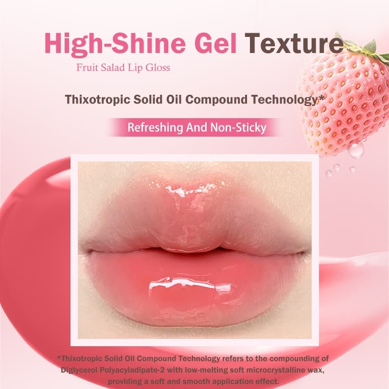 FLORTTE Hydrating Lip Gloss Moisturizing Long-Lasting Lip Oil รูปที่ 4