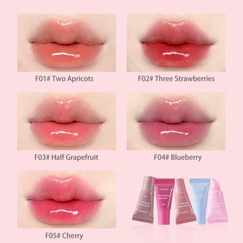 FLORTTE Hydrating Lip Gloss Moisturizing Long-Lasting Lip Oil รูปที่ 5