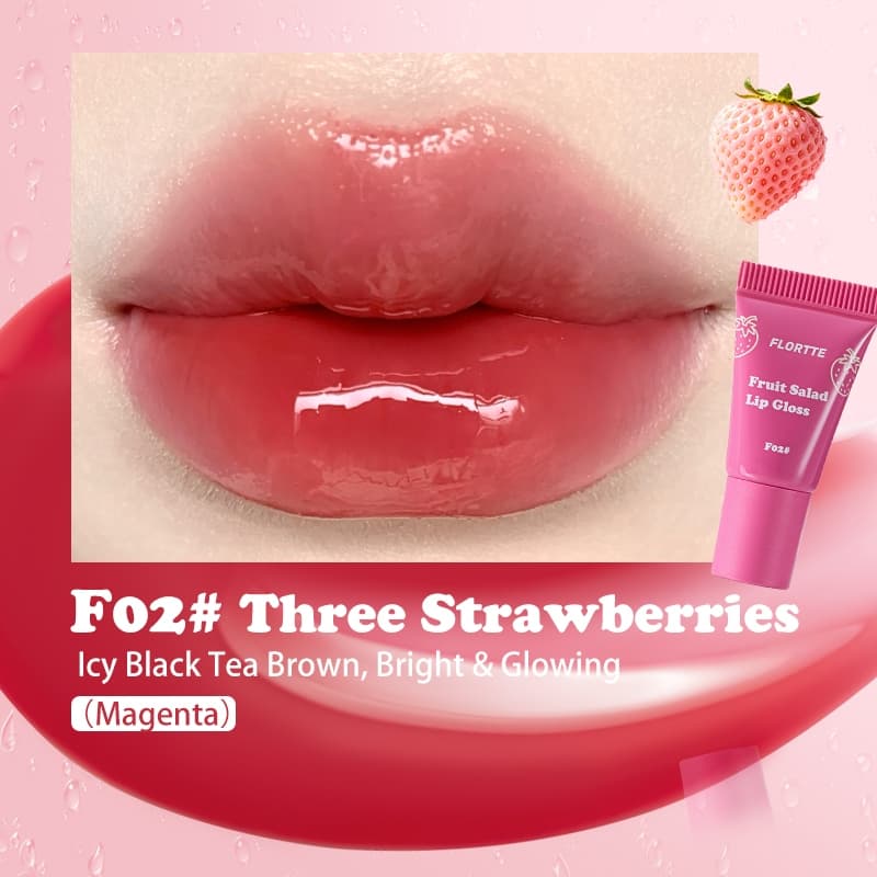 FLORTTE Hydrating Lip Gloss Moisturizing Long-Lasting Lip Oil รูปที่ 7