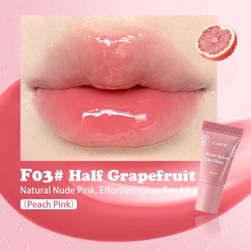 FLORTTE Hydrating Lip Gloss Moisturizing Long-Lasting Lip Oil รูปที่ 8