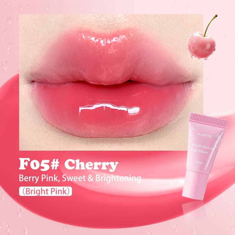 FLORTTE Hydrating Lip Gloss Moisturizing Long-Lasting Lip Oil รูปที่ 9