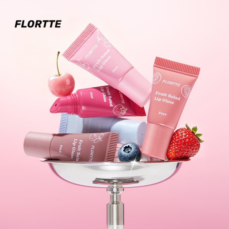 FLORTTE Hydrating Lip Gloss Moisturizing Long-Lasting Lip Oil รูปที่ 2