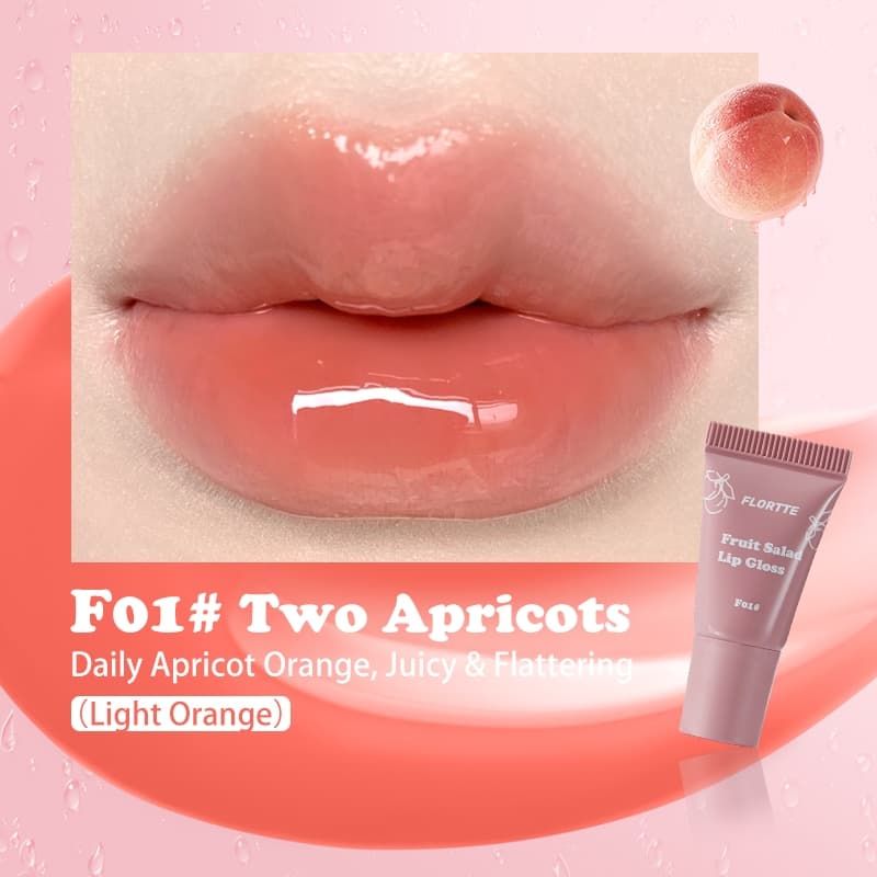 FLORTTE Hydrating Lip Gloss Moisturizing Long-Lasting Lip Oil รูปที่ 6