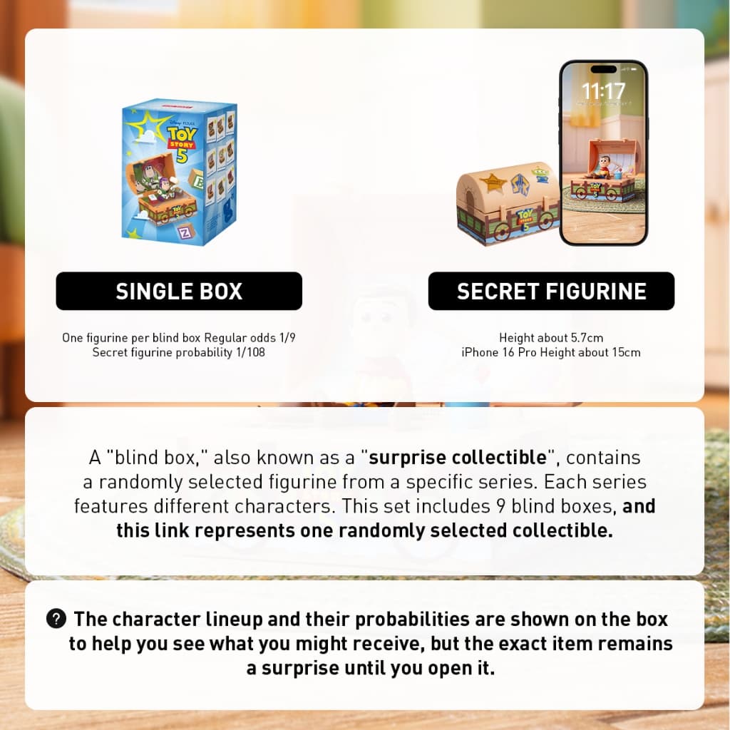 POP MART Disney/Pixar Toy Story 5 Series Figures Blind Box Action Toys Collectable Figure Birthday Gift Kid Toy รูปที่ 5
