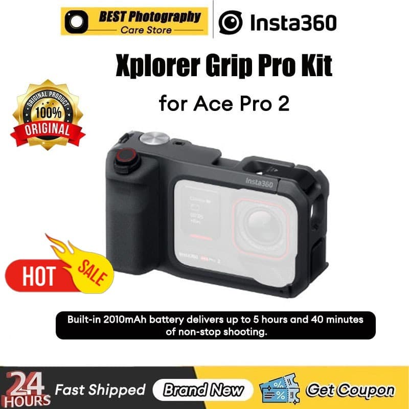 Origianl Insta360 Xplorer Grip Pro Kit สําหรับกล้อง Insta360 Ace Pro 2 รับประกันศูนย์ 1 ปี รูปที่ 1
